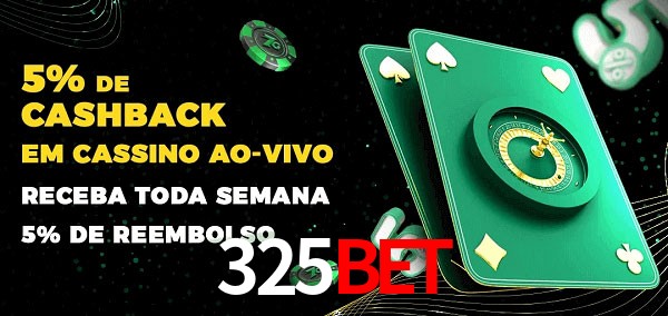 Promoções do cassino ao Vivo 325bet